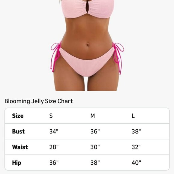 WOMENS 2 PIECE PINK SIZE M BILINI SET - Picture 3 of 5